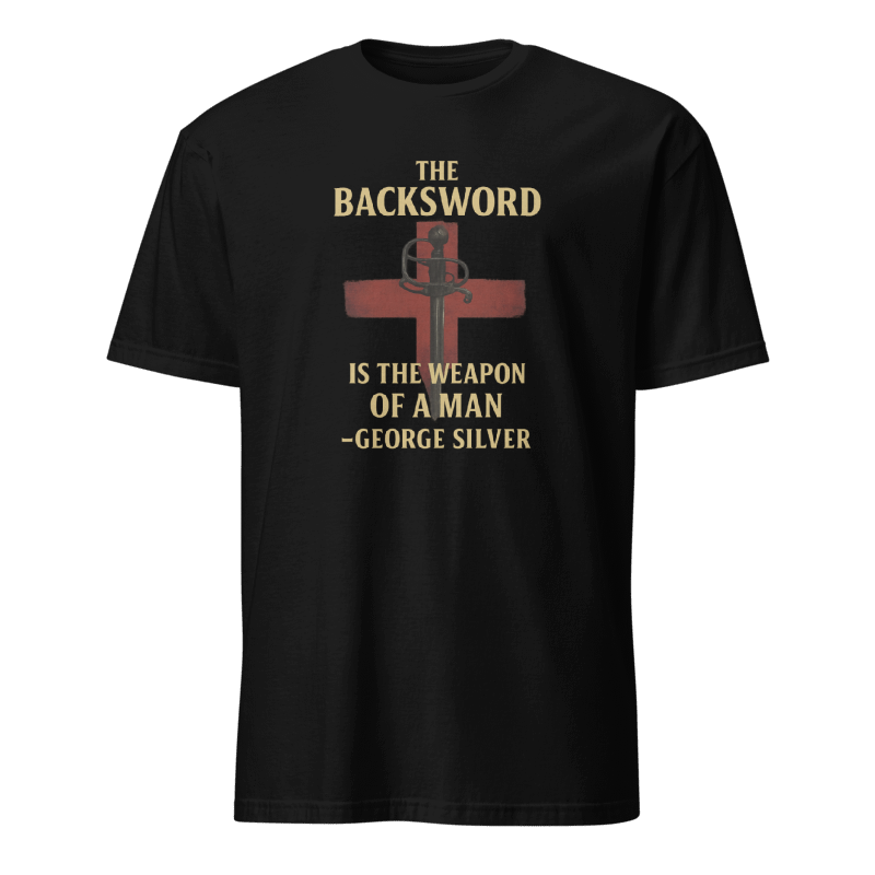 "Weapon of a Man" – George Silver Backsword Tee – product view
