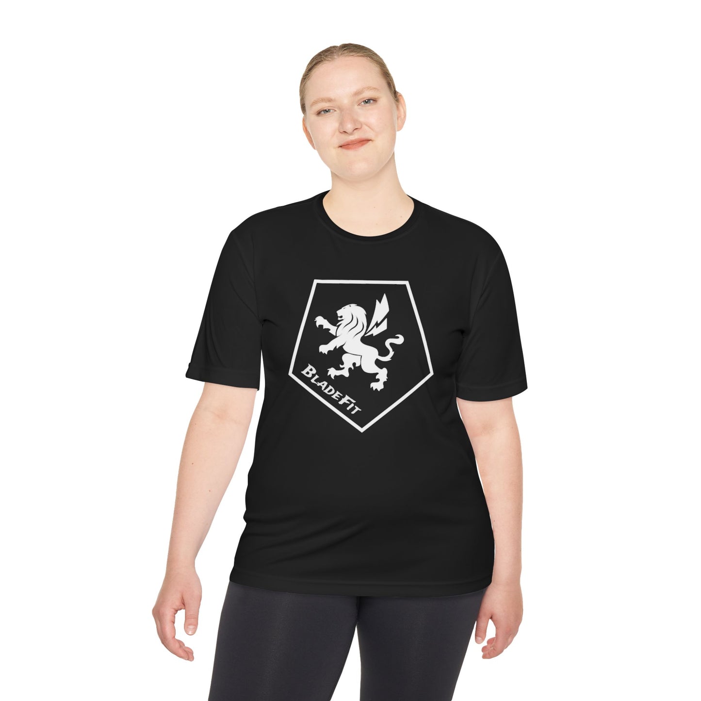 BladeFit Large Logo Misture Wicking Tee