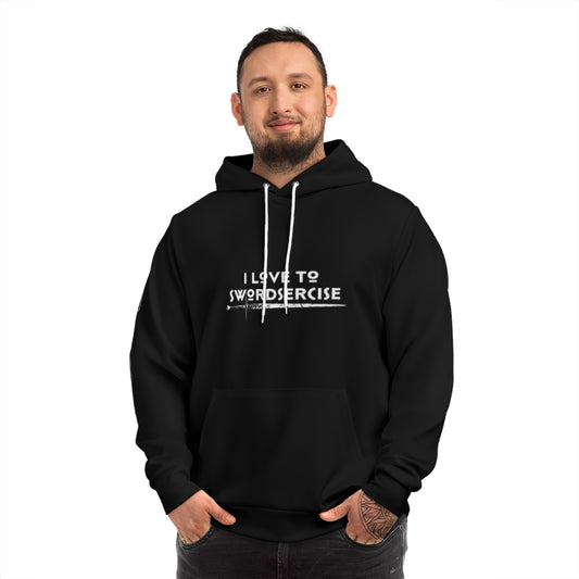 “I Love to Swordsercise” Unisex Hoodie